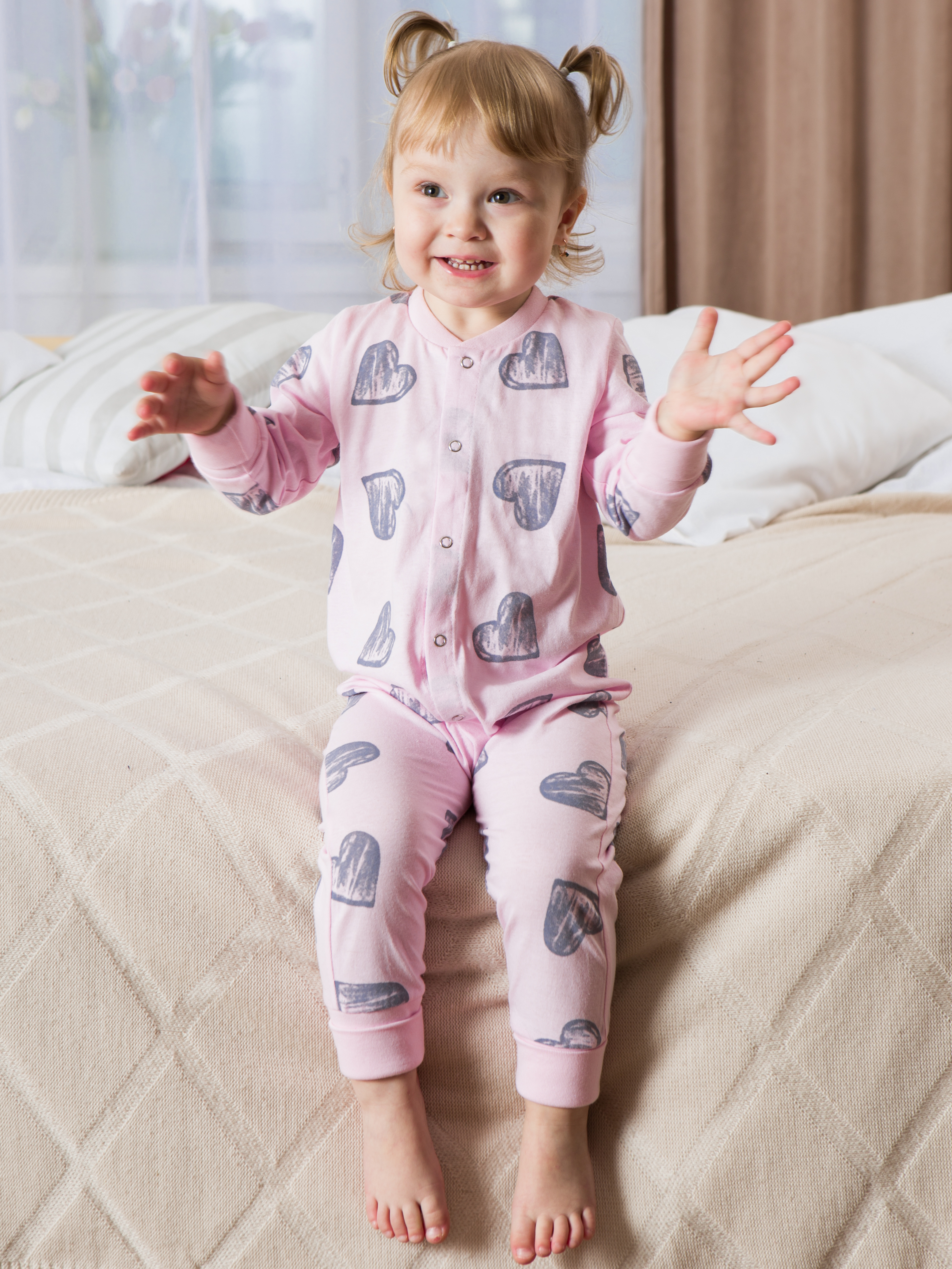 Пижама Весёлый человечек Д00113/СердечкиРоз - фото 1