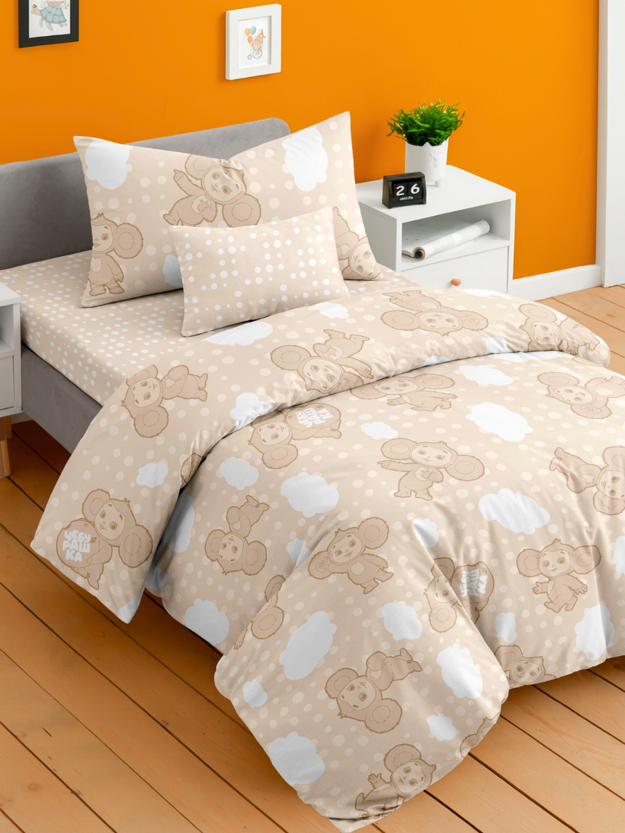 Комплект постельного белья Ночь Нежна Чебурашка полутораспальный - фото 4