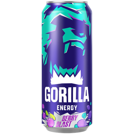 Напиток Gorilla Berry Blast безалкогольный тонизирующий газированный пастеризованный 0.45л