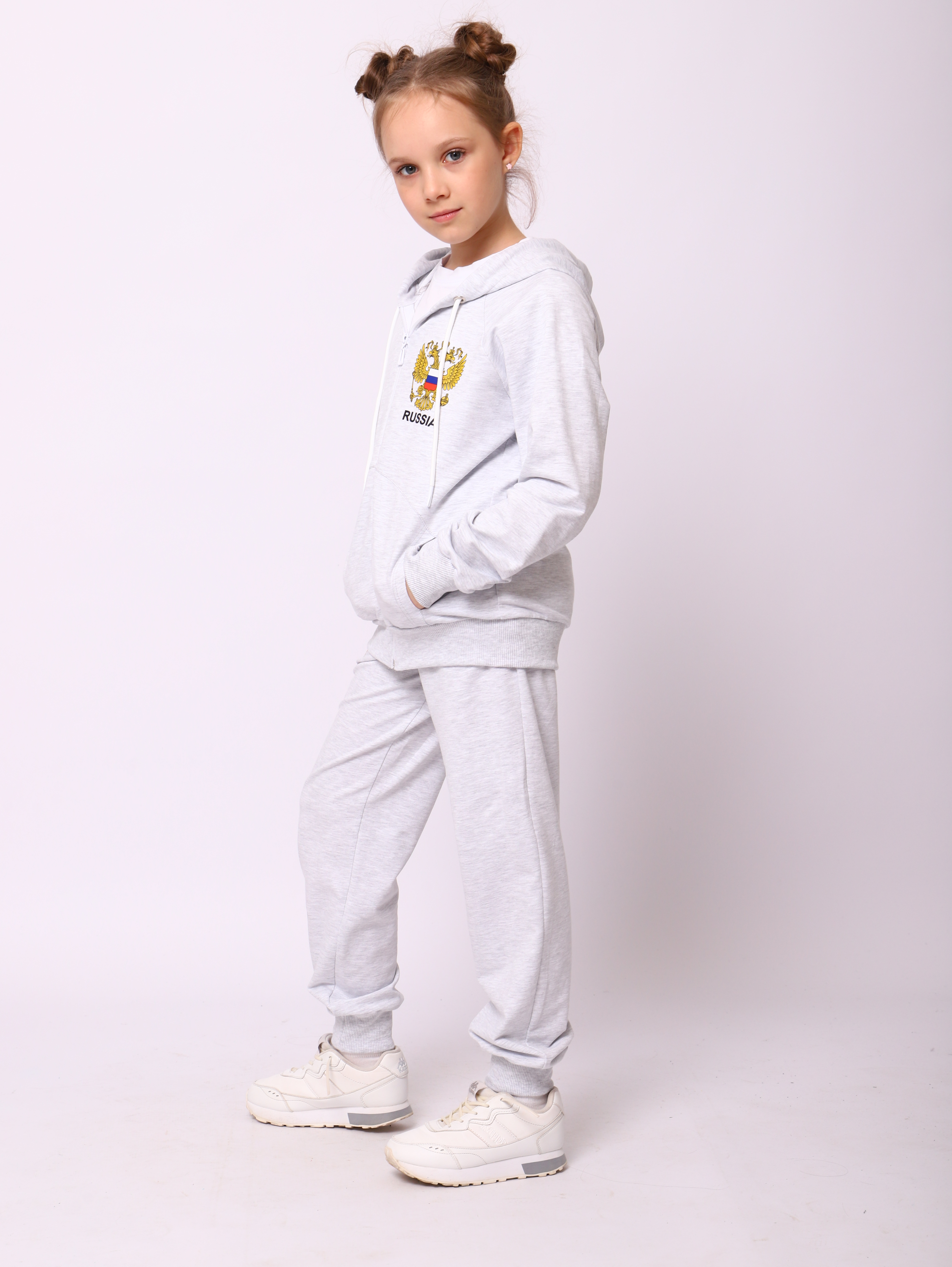 Костюм ЛАДОШКИ Костюм Марафон Серый Меланж - фото 14