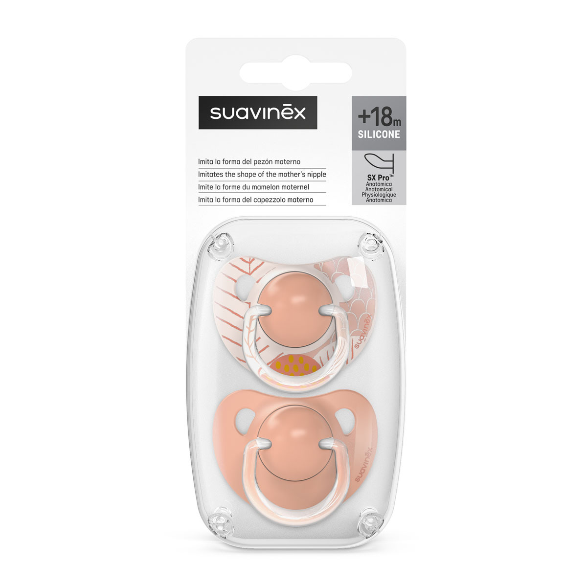 Пустышка Suavinex силикон ортодонтическая от 18 мес. 2 шт. - фото 5