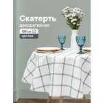 Скатерть круглая на стол VILINA "Декоративная" ПВХ