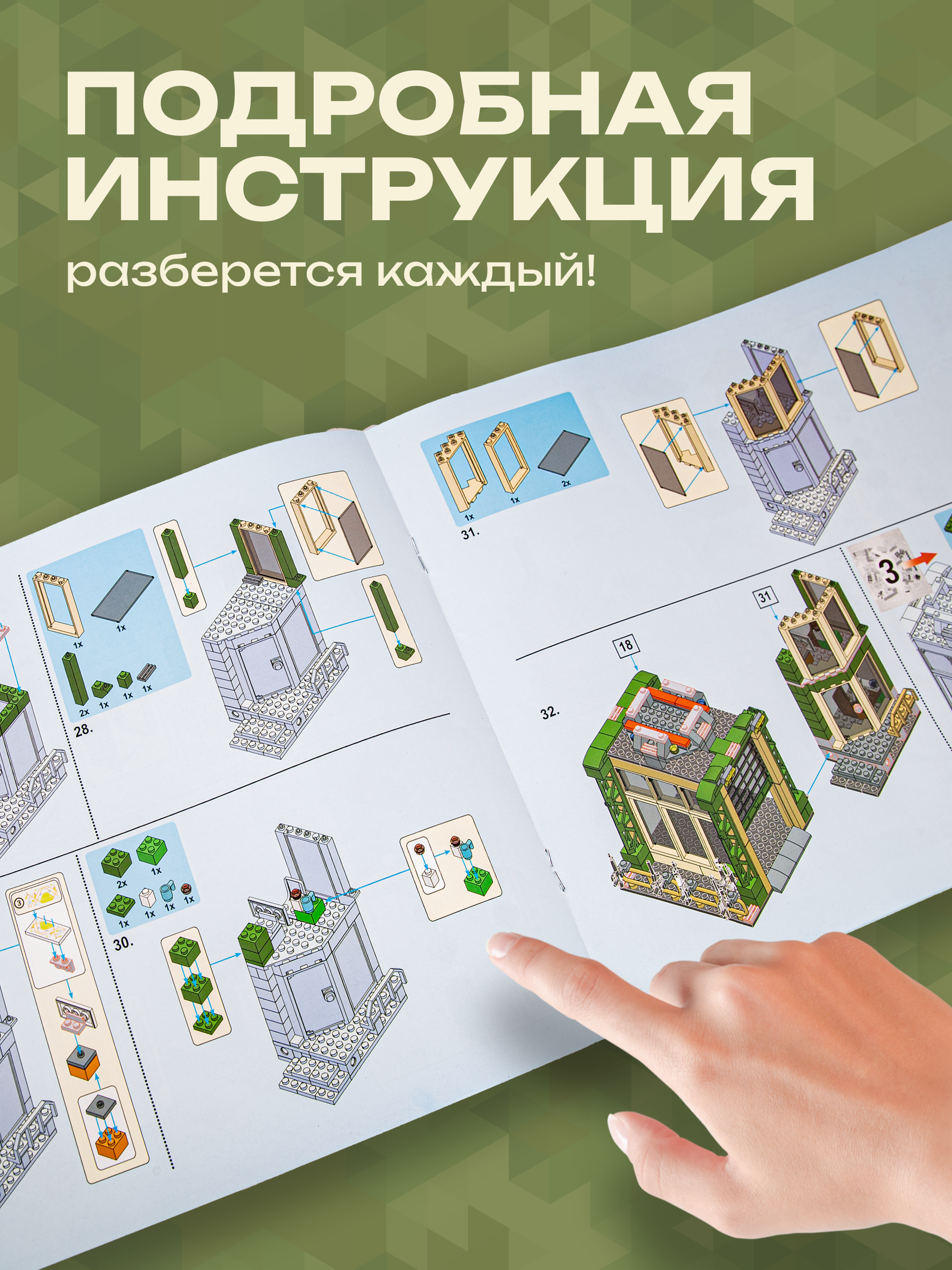 Конструктор BAZUMI Военная база штаб фигурки LEGO 717 дет. - фото 5