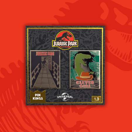 Значок Jurassic Park Парк юрского период 2 шт.