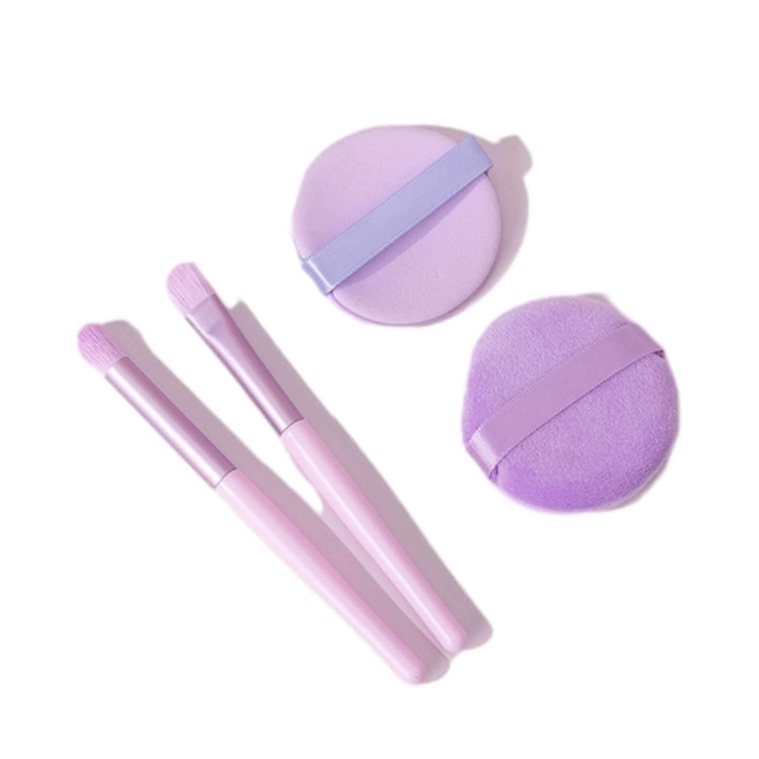 Набор для нанесения макияжа . 2 кисти+2 пуфика - фото 5