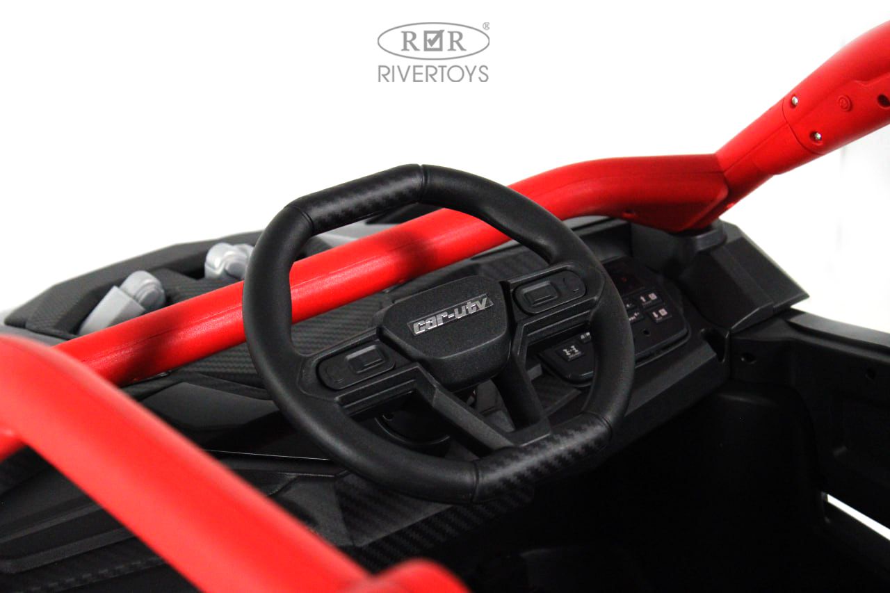 Электромобиль RIVERTOYS Z707ZZ-BLACK-RED С пультом ДУ - фото 17