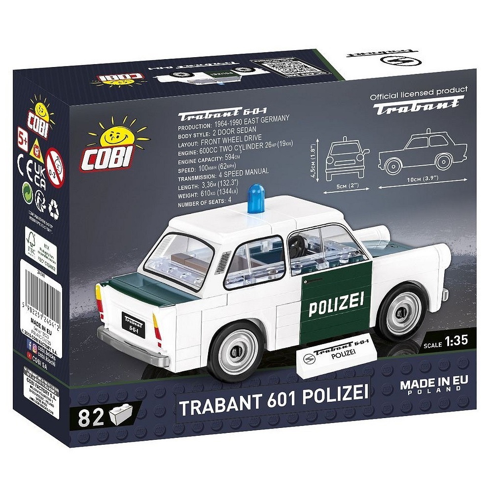 Конструктор COBI Автомобиль Trabant блочный - фото 2