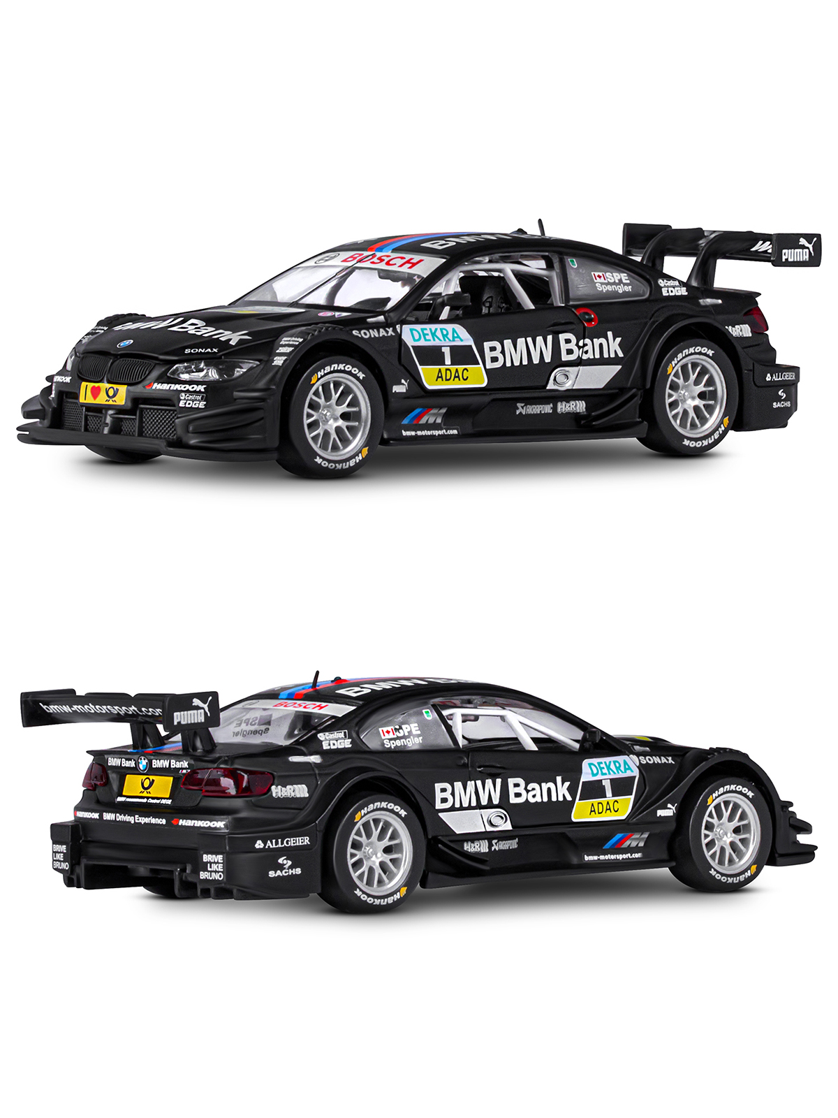 Автомобиль АВТОпанорама BMW M3 DTM 1:32 JB1251316 - фото 7