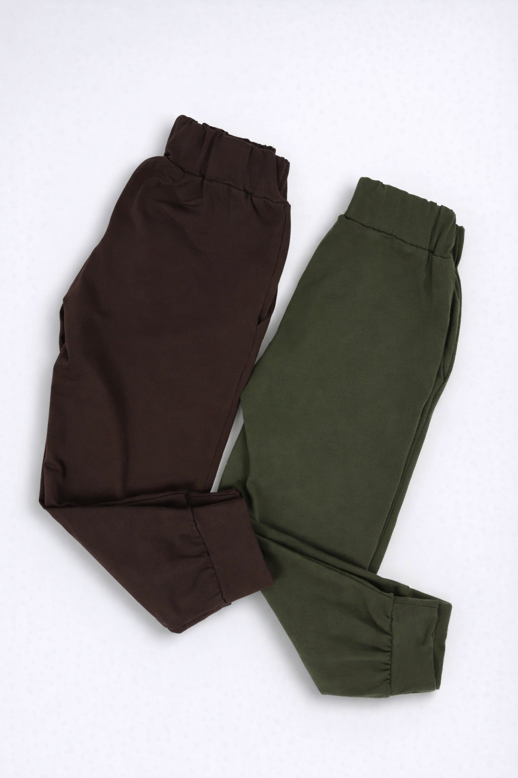 Спортивные брюки 2 шт Супер Пупс 2пр/штаны/хаки/шоколад - фото 1