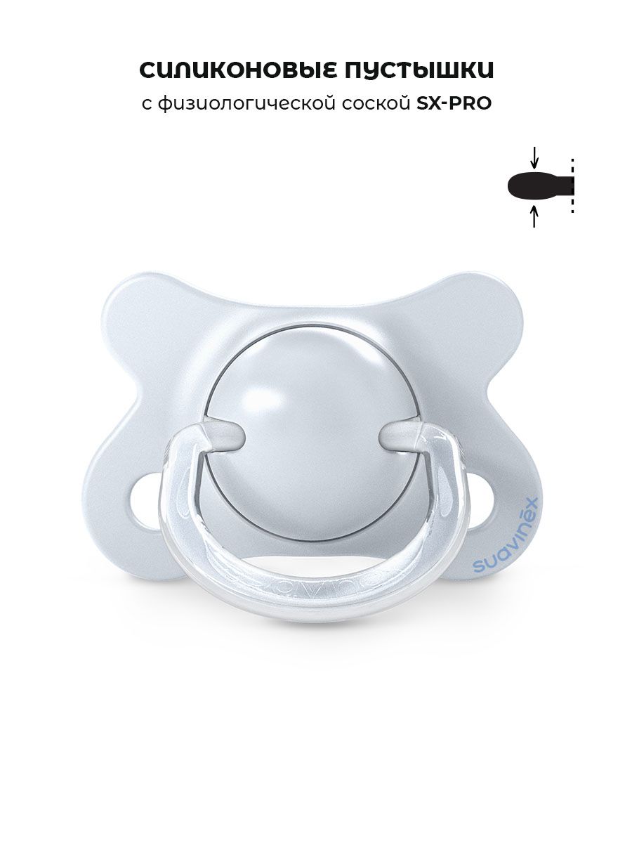 Пустышка Suavinex силикон ортодонтическая от 0 мес. 1 шт. - фото 4