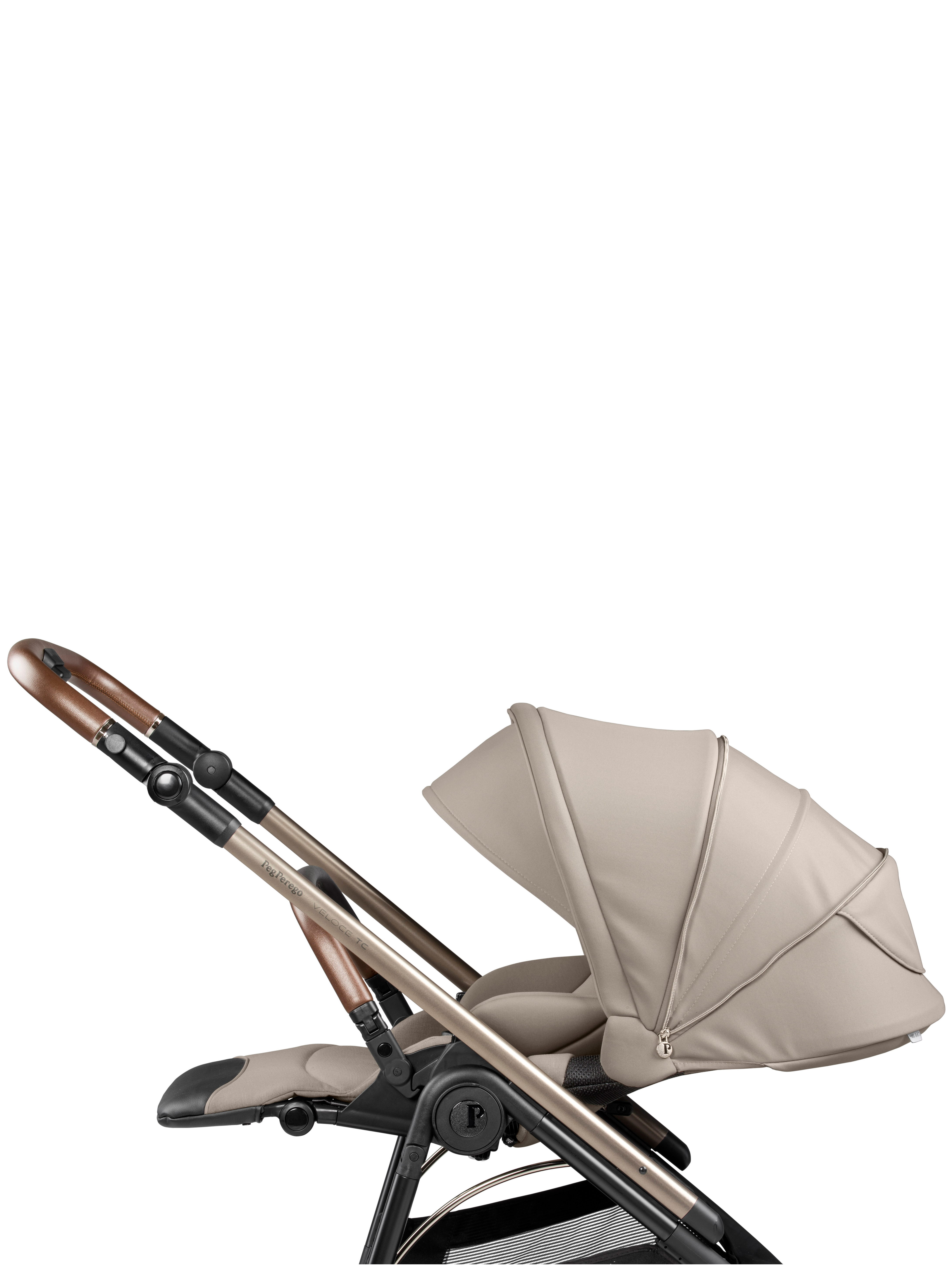 Коляска прогулочная Peg-Perego Veloce TC бежевый - фото 5