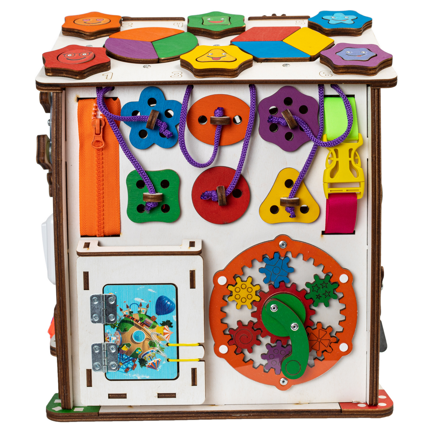 Игрушка Evotoys бизиборд Смайлики - фото 18