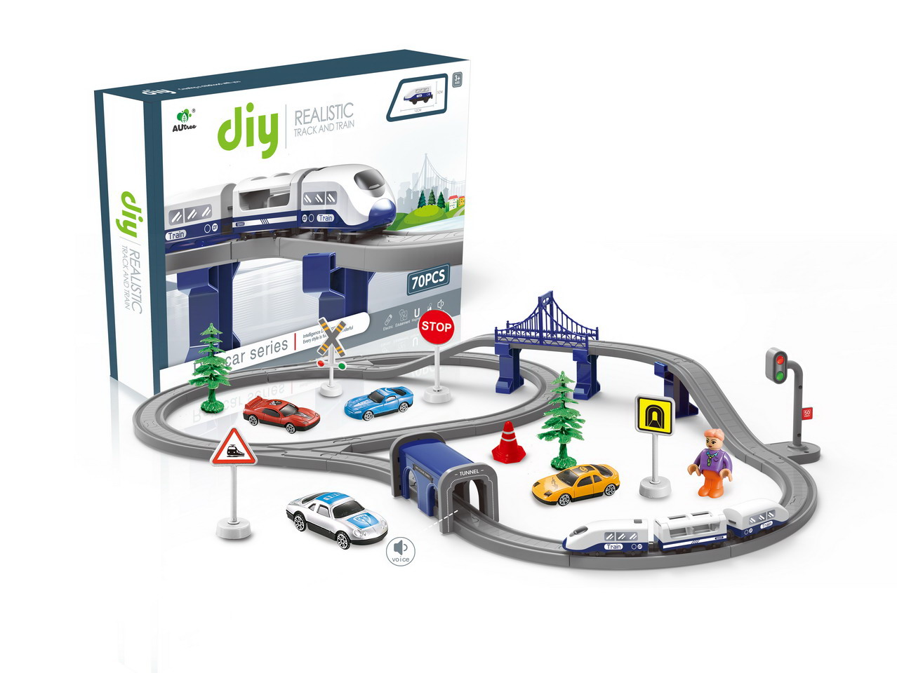 Набор железнодорожный Veld Co 104 см 135619 - фото 2