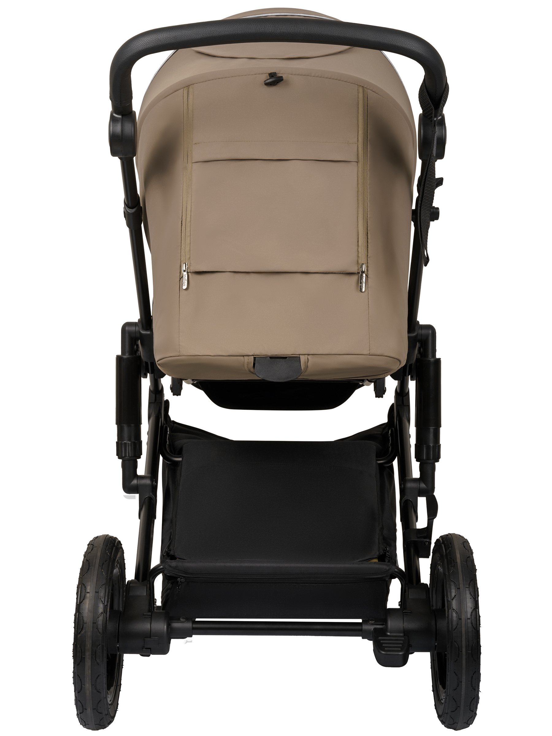 Коляска 2в1 Indigo Coin темно-бежевый - фото 12