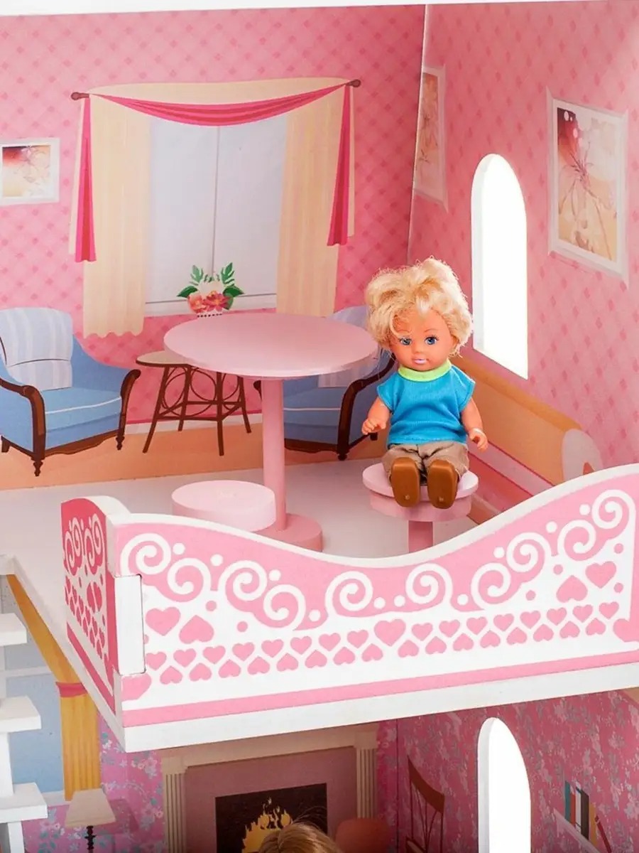 Домик для кукол PAREMO 90 см с мебелью PD318-07 - фото 6