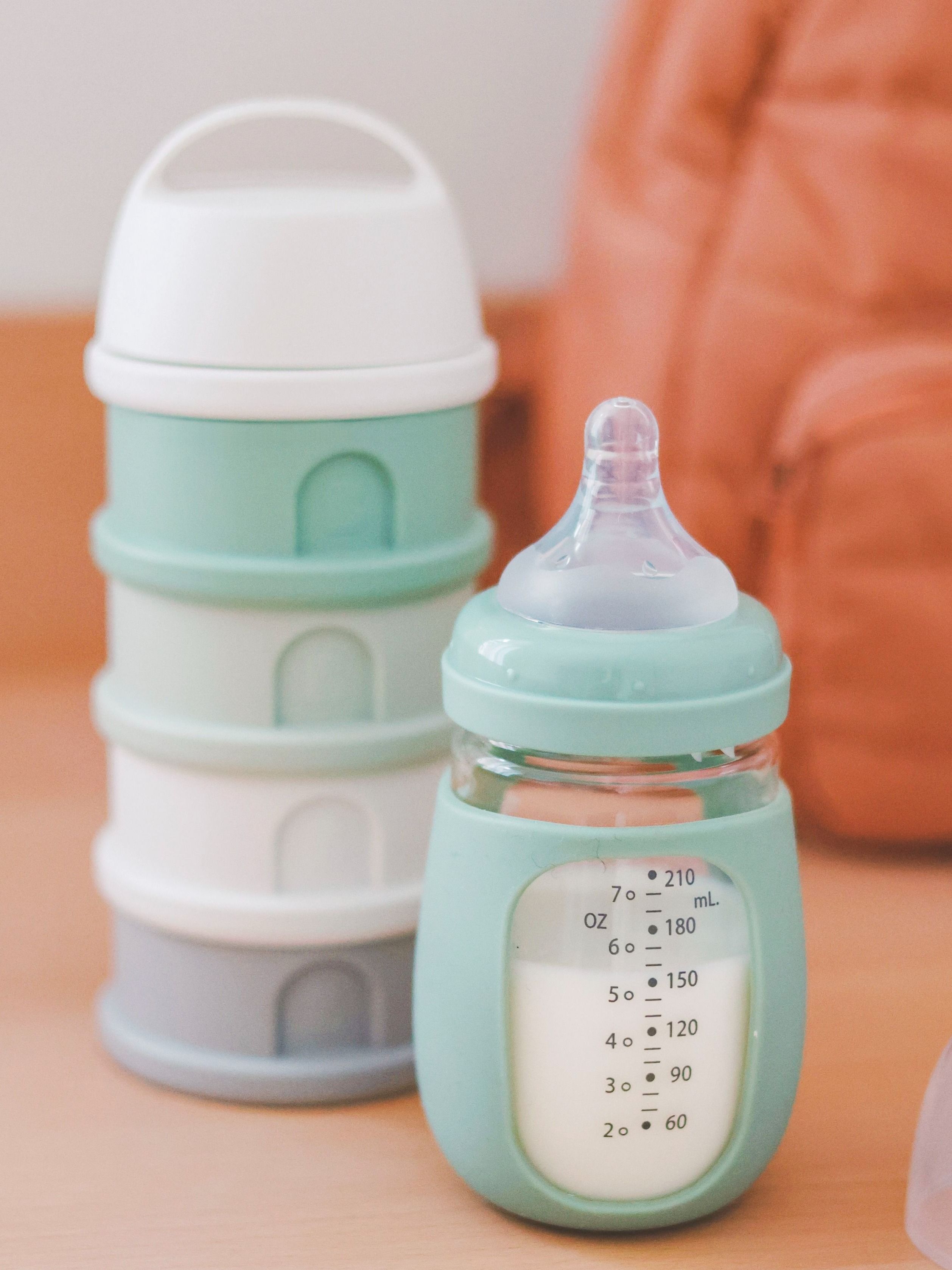 Контейнер для детского питания BEABA сыпучих смесей и снеков, 4 секции, зеленый - фото 5