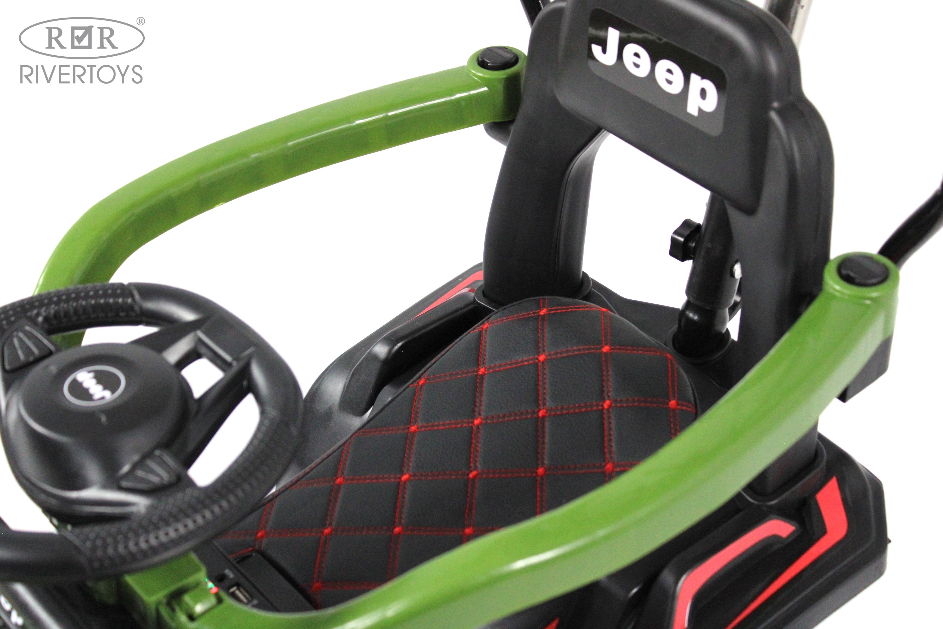 Электромобиль RIVERTOYS G003GG-GREEN С пультом ДУ - фото 9
