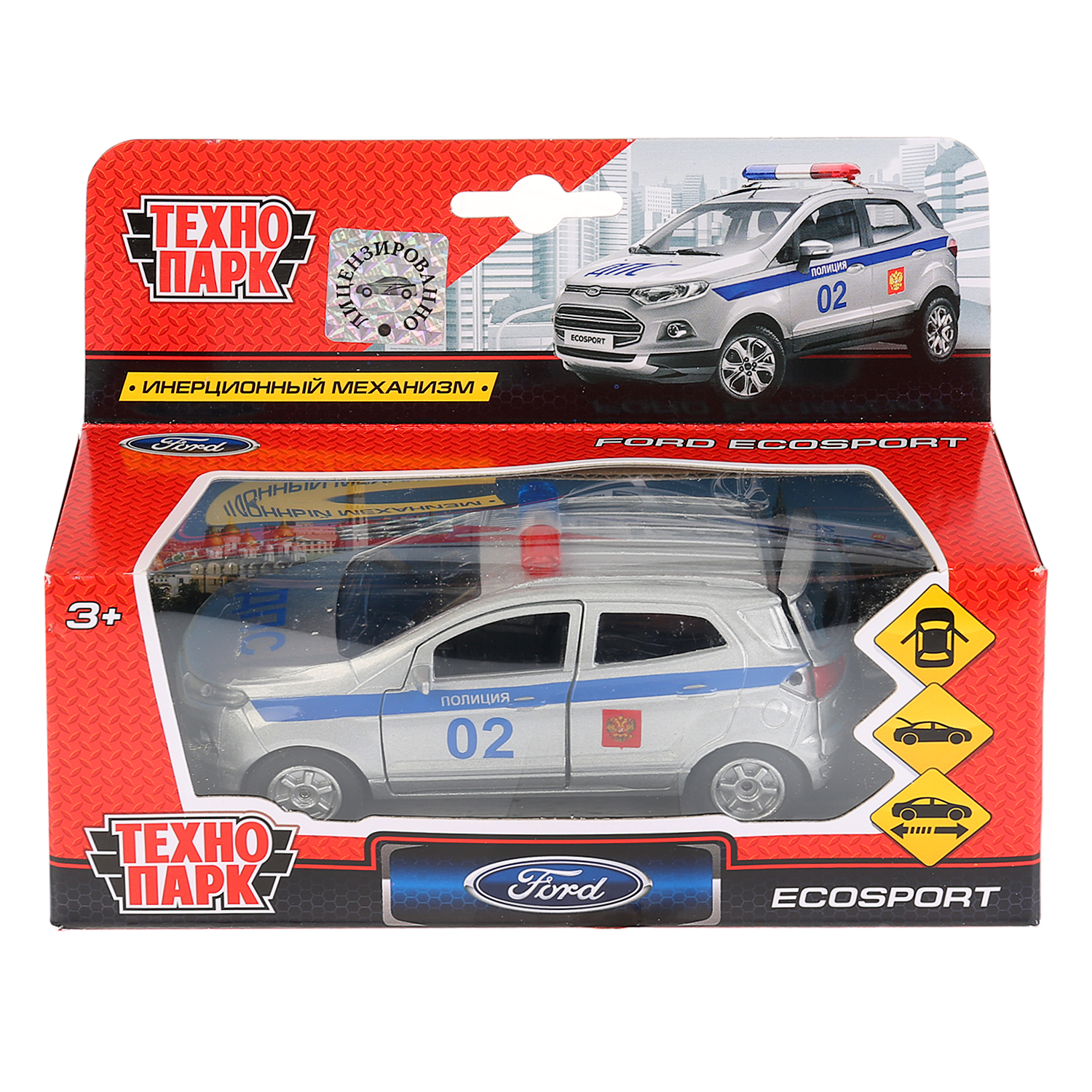 Полицейская машина Технопарк Ford ecosport 272406 - фото 1