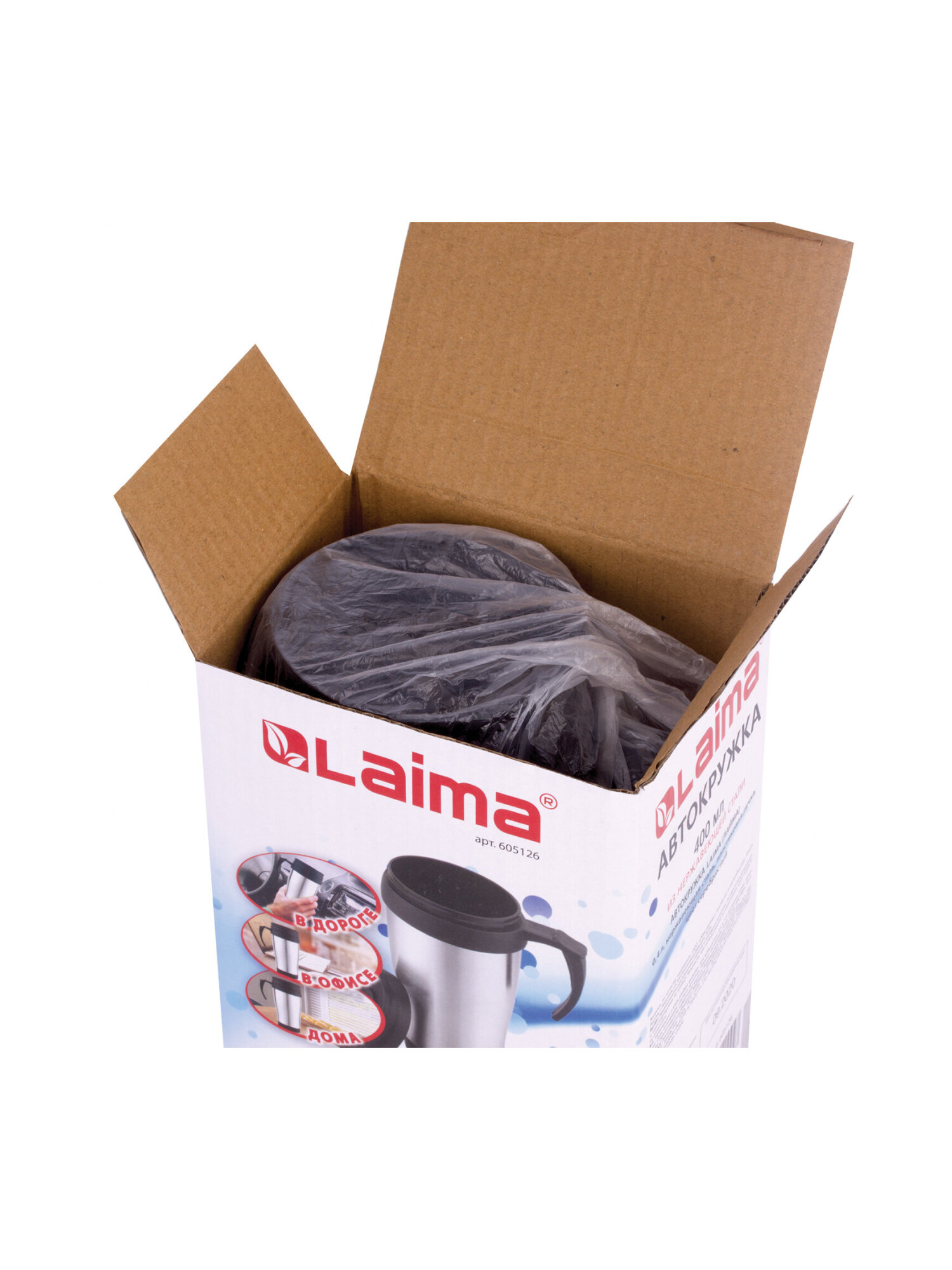 Термокружка Лайма 400 мл нержавеющая сталь серебристая - фото 15