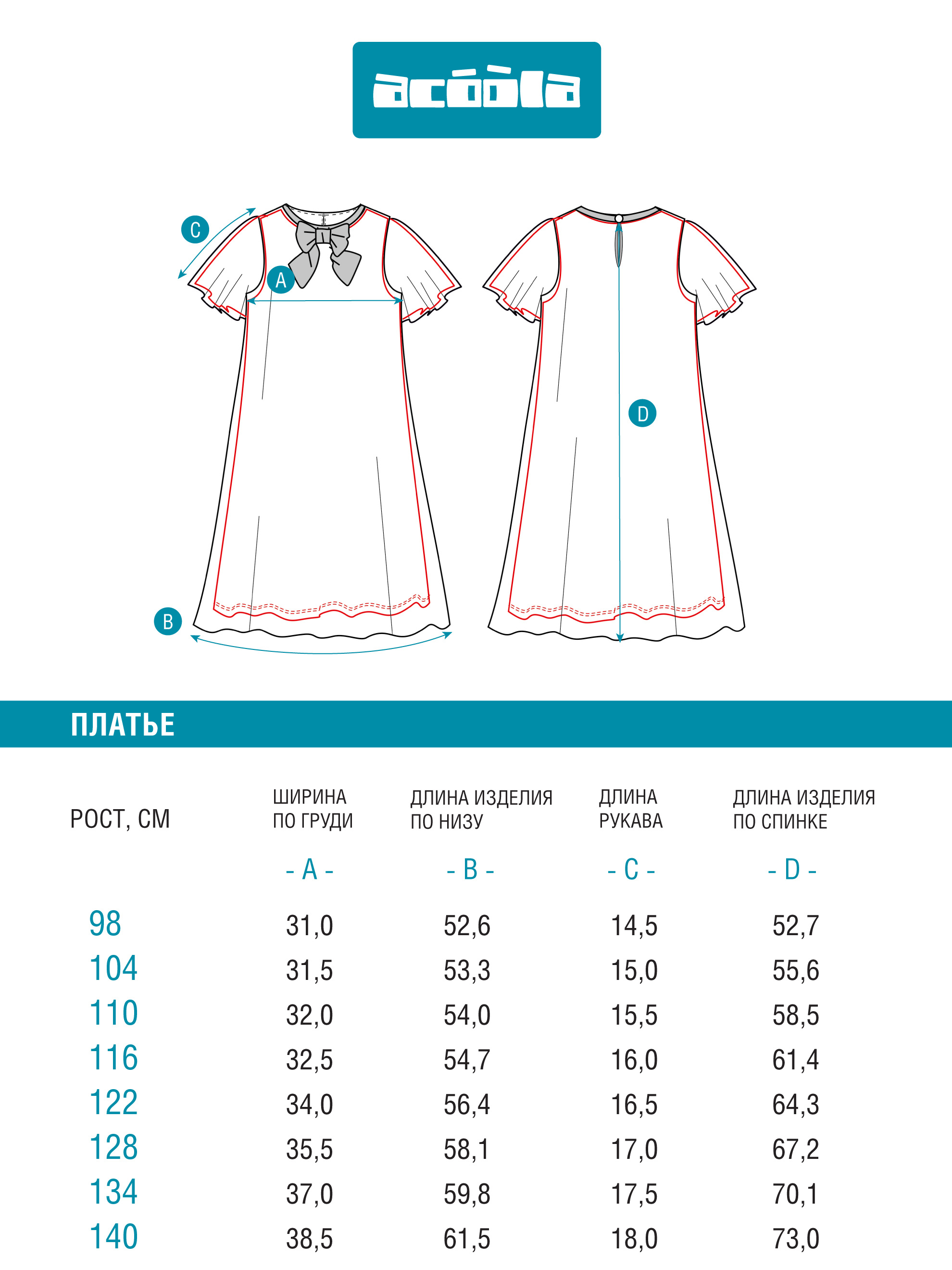 Платье Acoola 20220200890_0093522 - фото 6