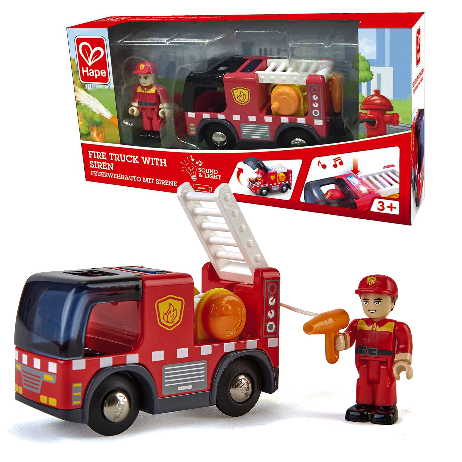 Пожарная машина Hape E3737_HP - фото 2