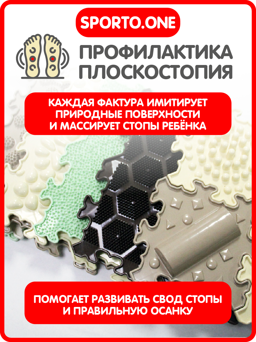 Коврик SPORTO.ONE трансформер Лесная тропинка - фото 3