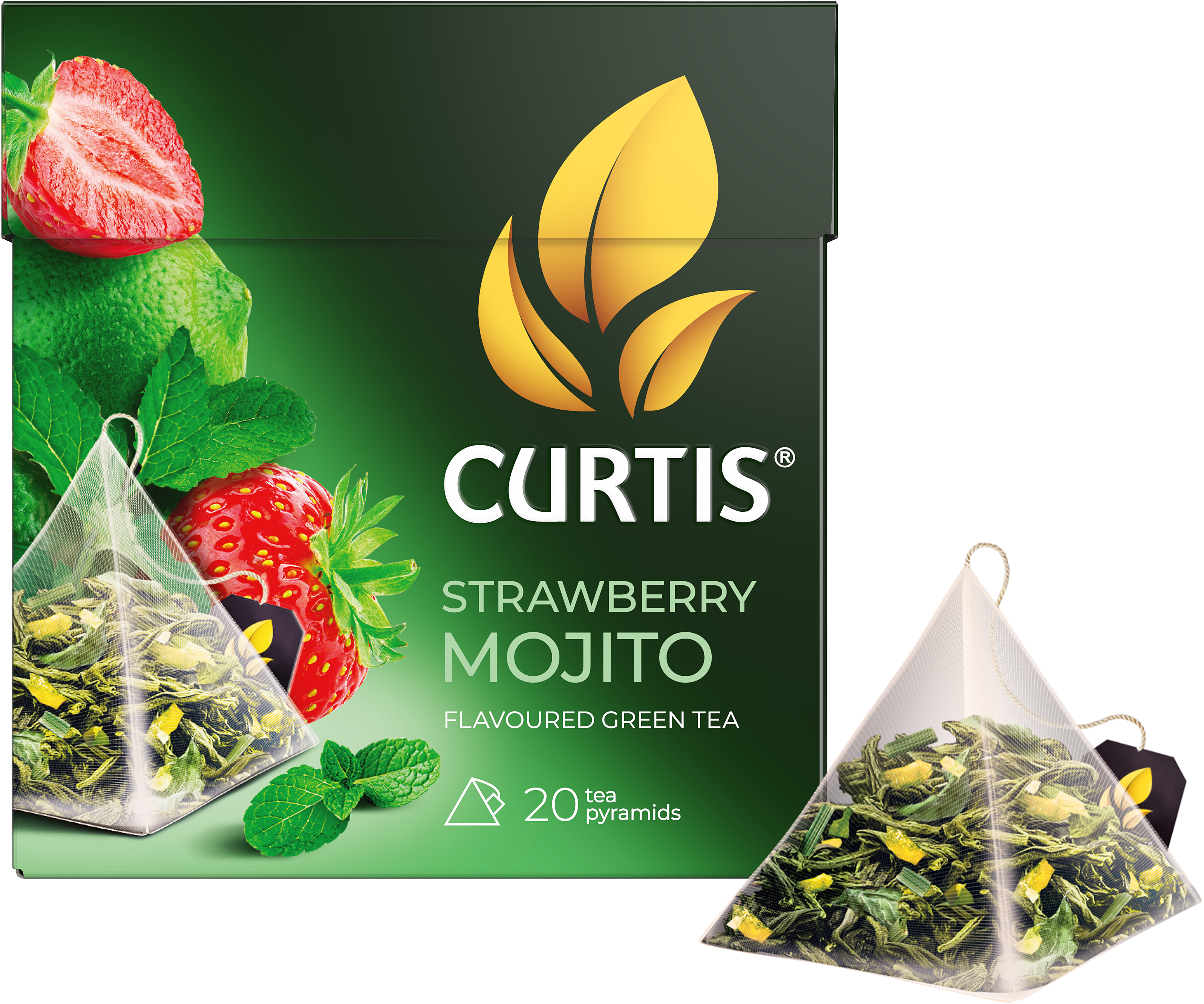 Чай в пирамидках Curtis Strawberry Mojito - фото 9