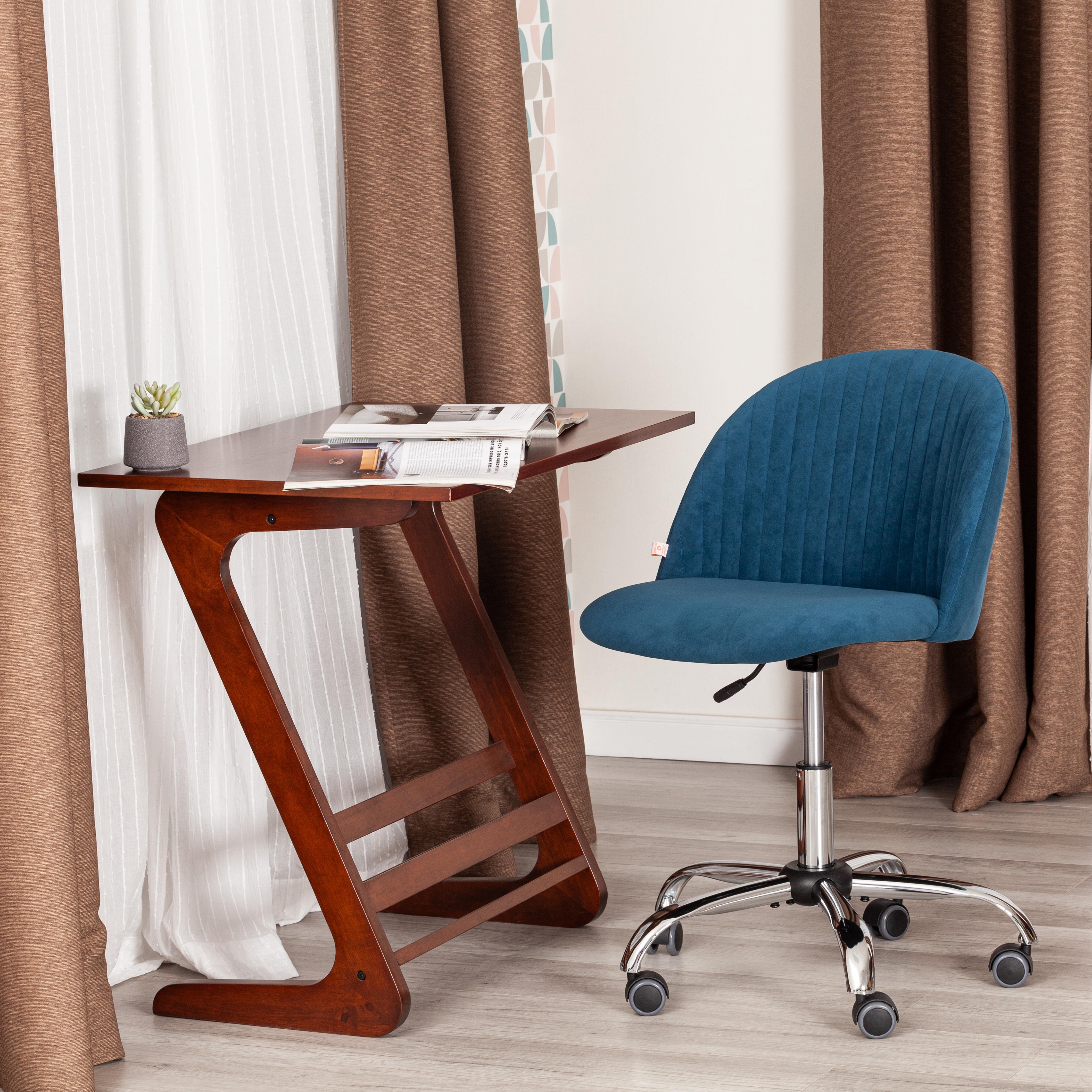 Компьютерное кресло TETCHAIR флок синий - фото 16