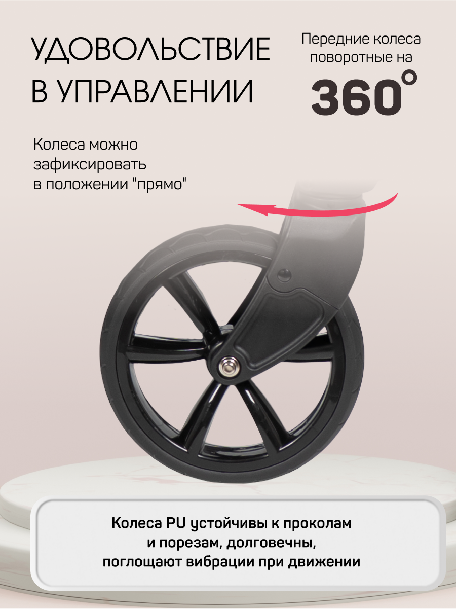 Коляска трансформер Aimile Adventurer черный - фото 11