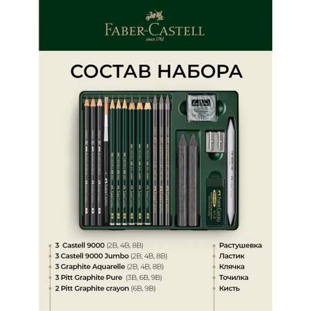 Карандаши чернографитные Faber Castell