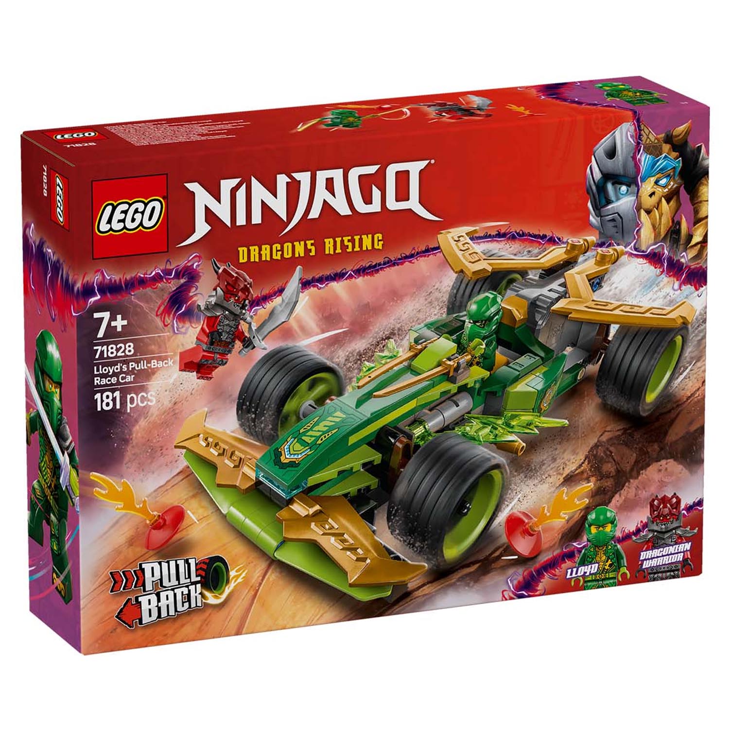Конструктор LEGO NINJAGO Гоночный автомобиль Ллойда 181 дет. - фото 6