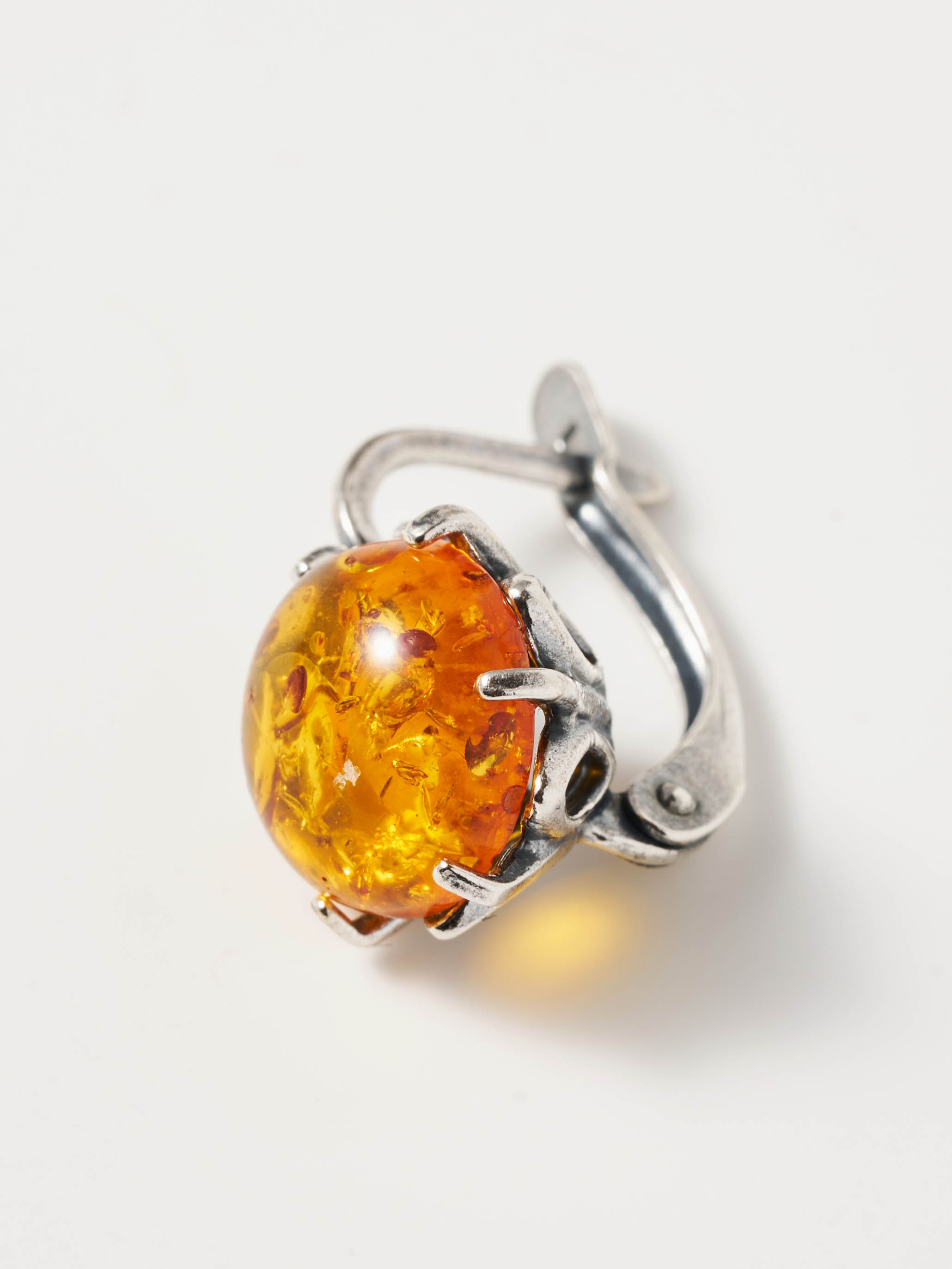 Серьги Shine and Beauty 80296-66-с-янтарькоричневый - фото 4