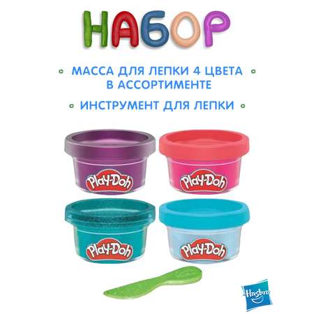 Масса для лепки Hasbro Play-Doh Динозавры 4 цв.