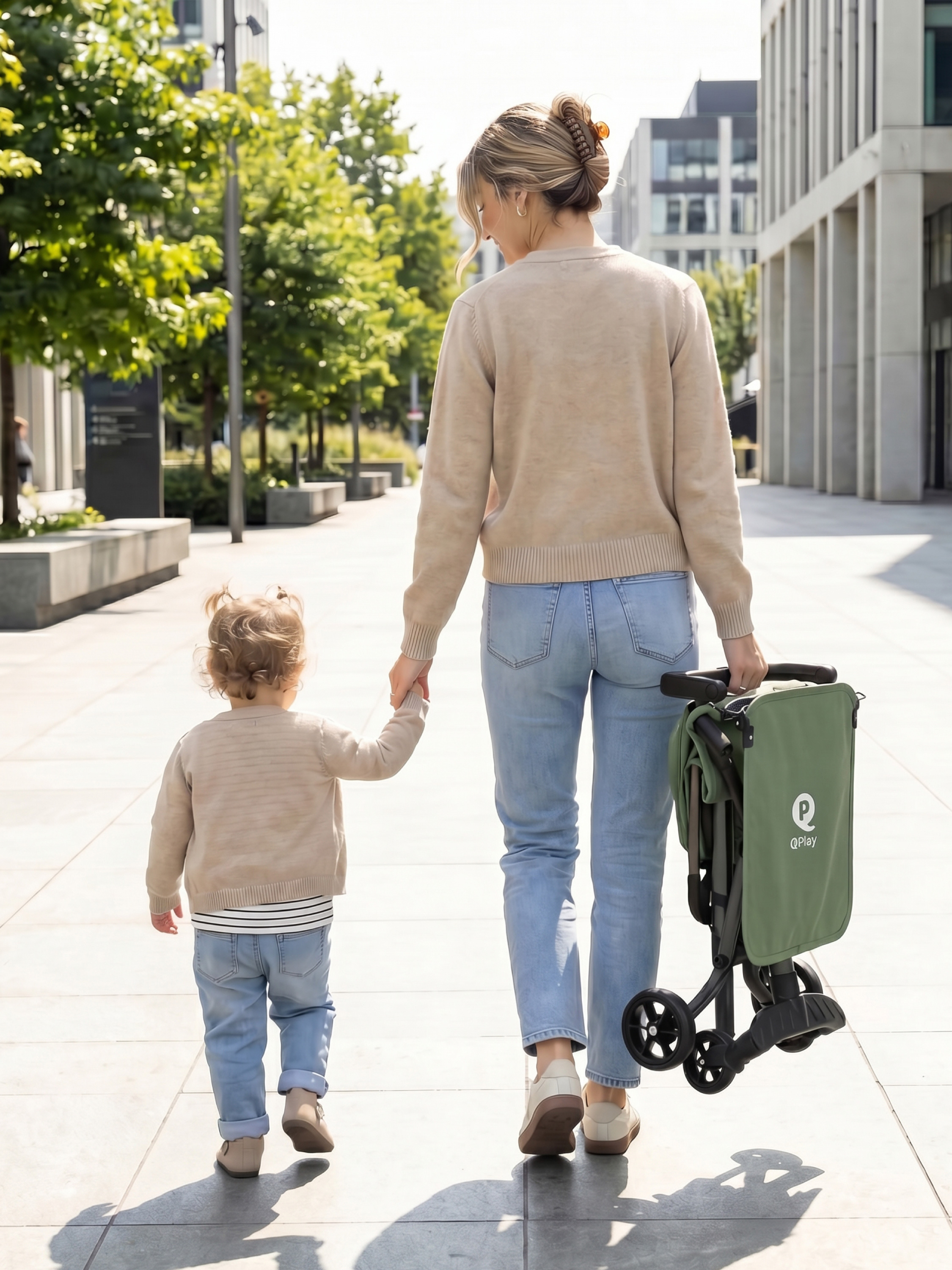 Коляска прогулочная QPLAY Т18 хаки - фото 10