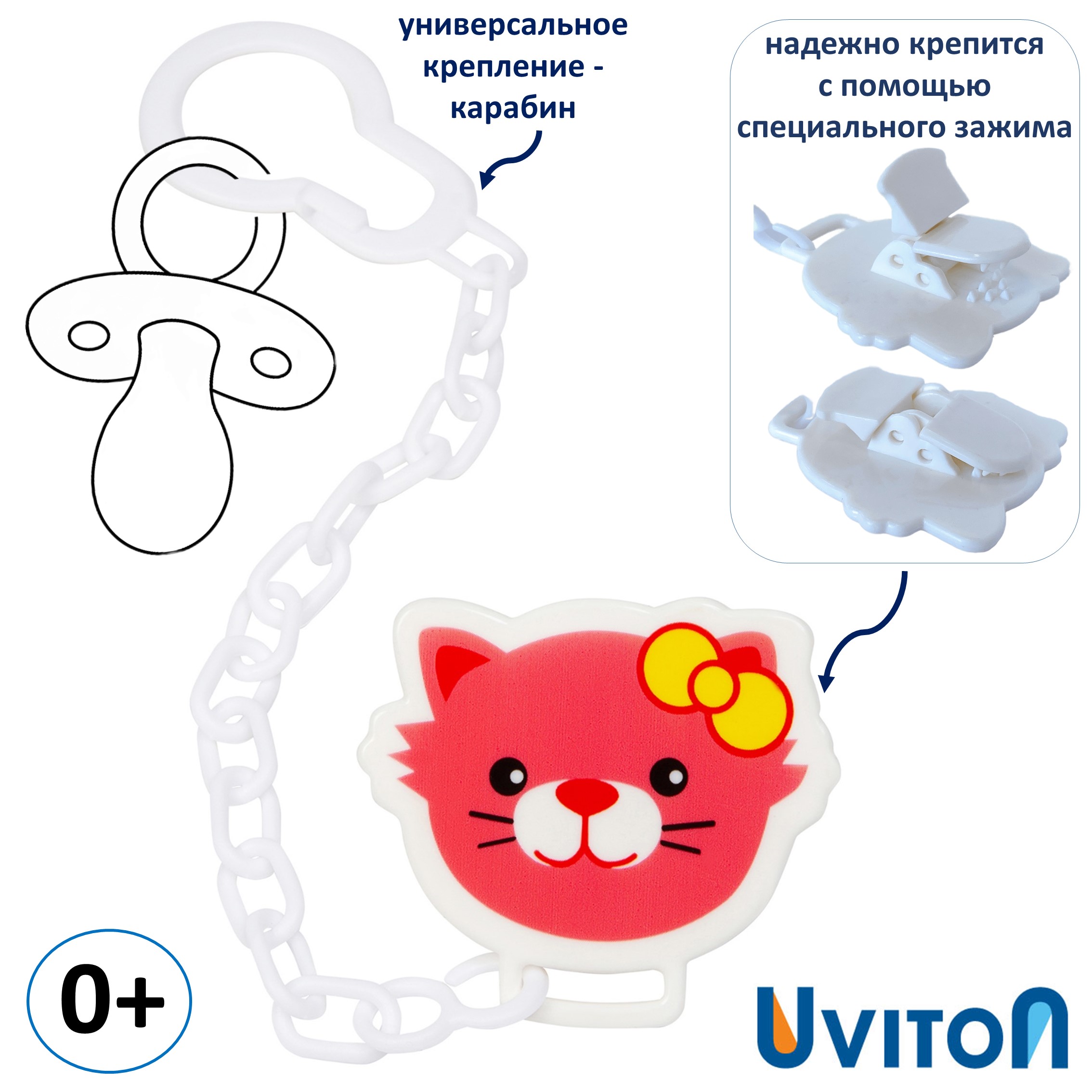 Клипса для пустышки Uviton - фото 1