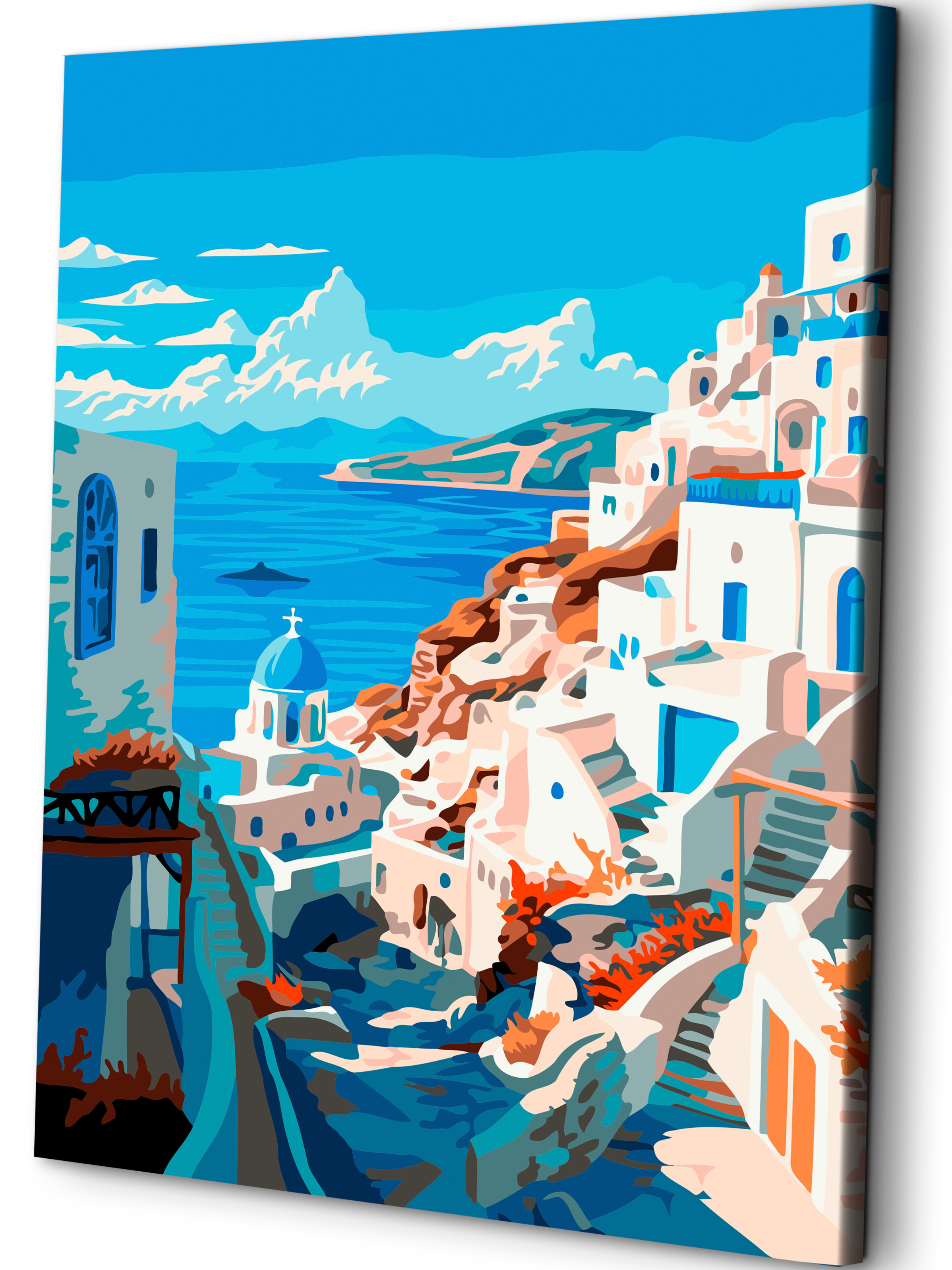 Картина по номерам Art sensation Санторини в ассортименте - фото 1