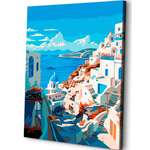Картина по номерам Art sensation Санторини в ассортименте