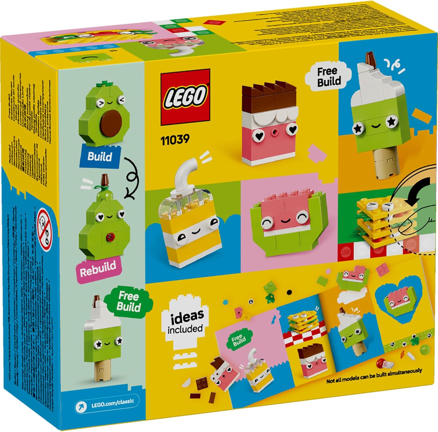 Конструктор LEGO Classic Креативная еда блочный - фото 4