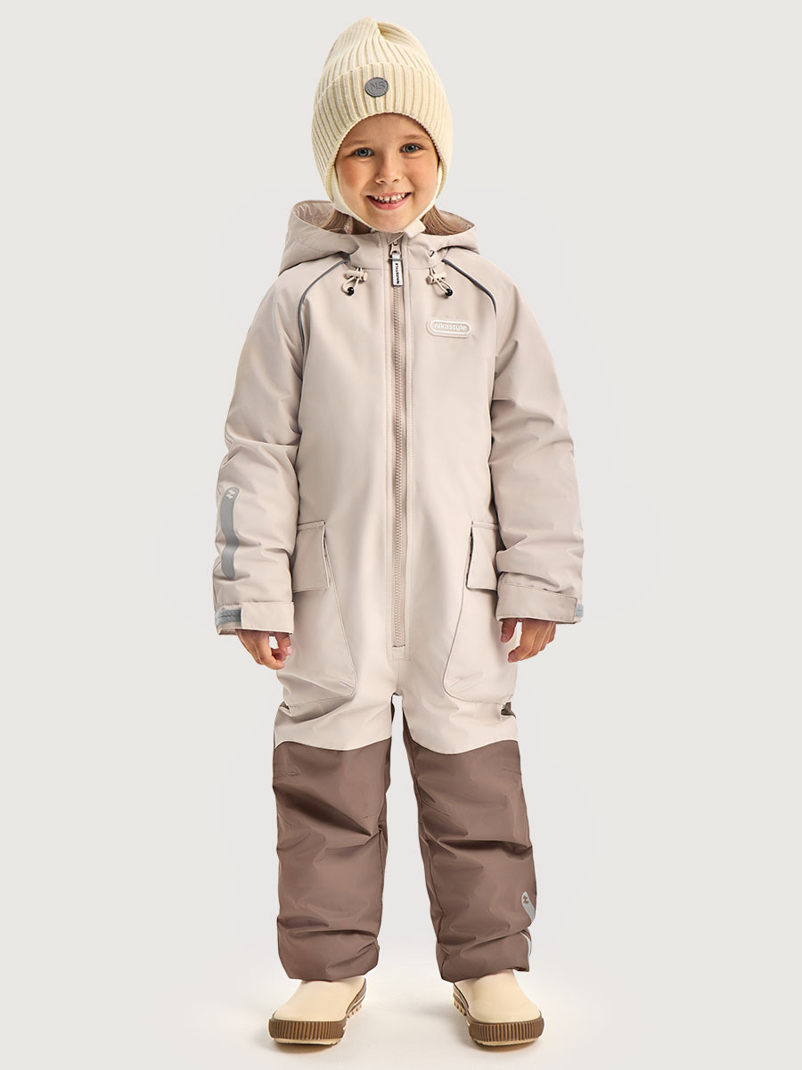 Комбинезон NIKASTYLE 8м8626 кешью/капучино - фото 1