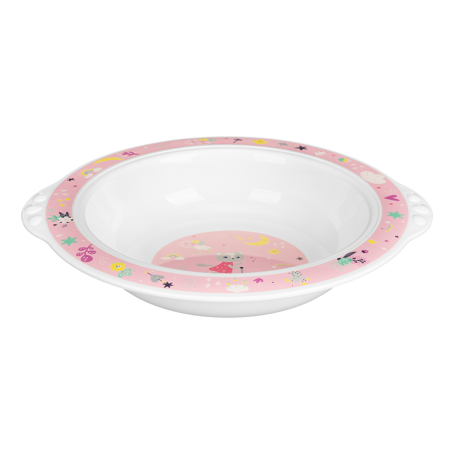 Тарелка BabyGo Pink-White 1 шт. - фото 3