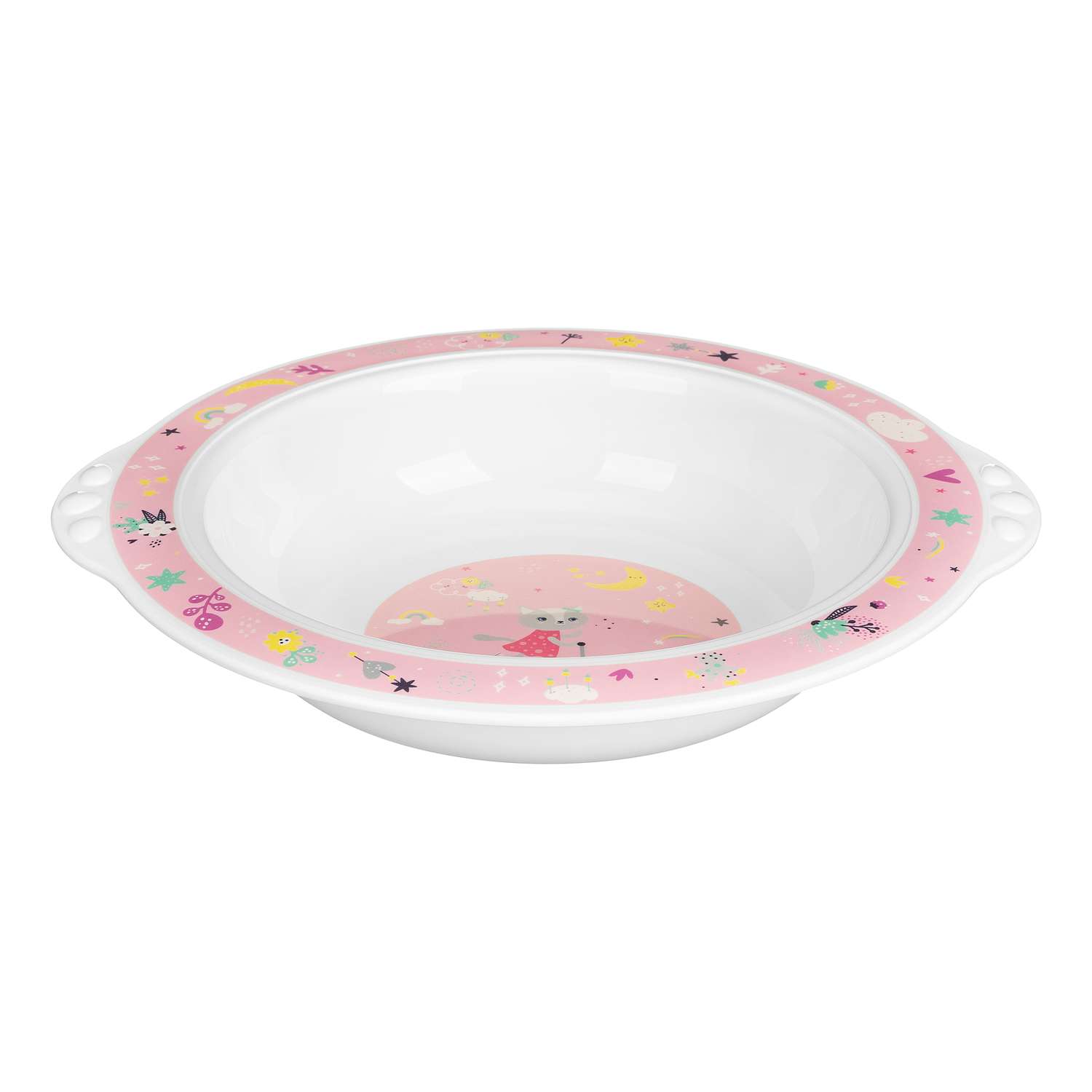 Тарелка BabyGo Pink-White 1 шт. - фото 3