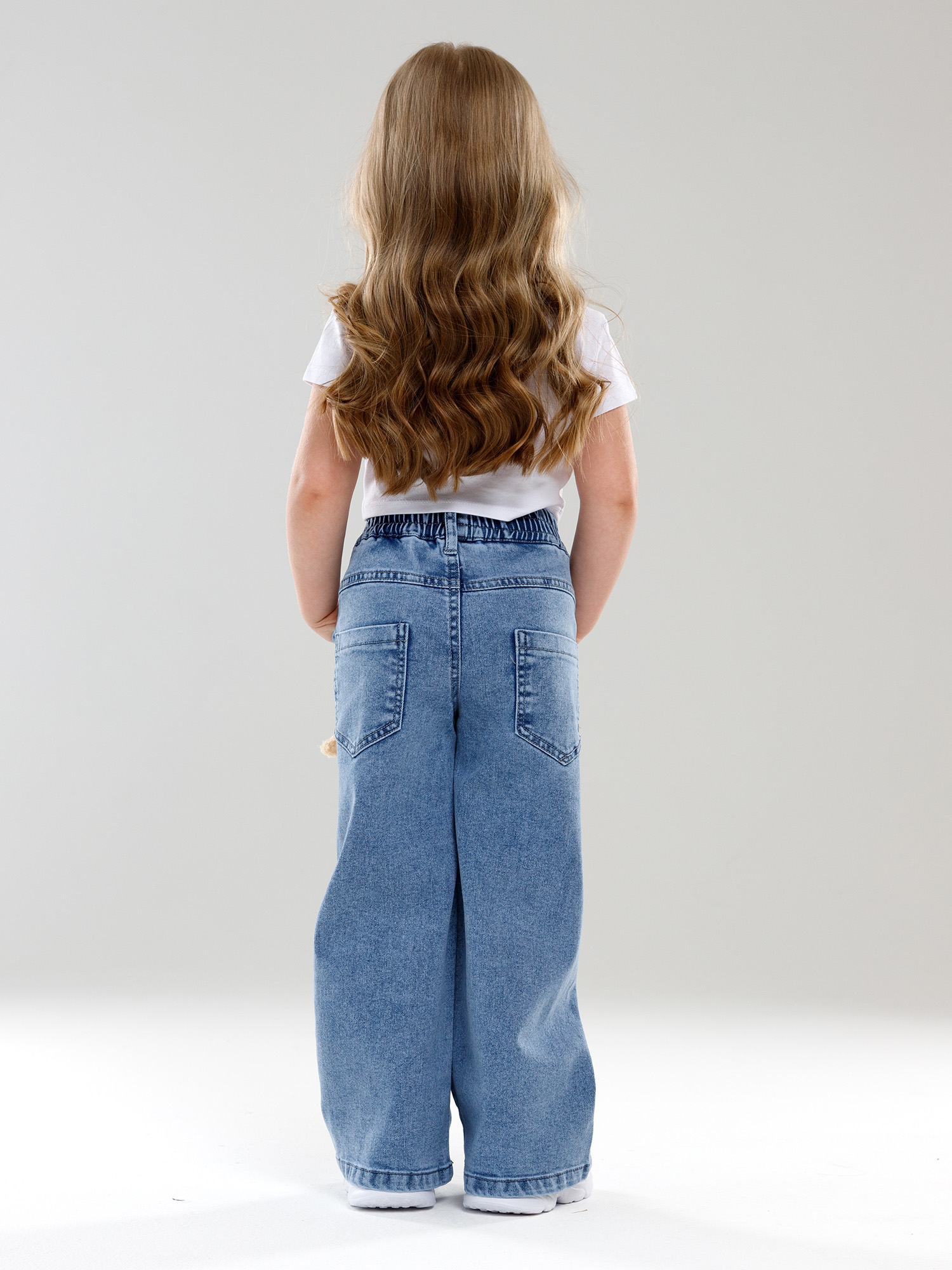 Джинсы-трубы СИНИЙ МИР WD8762-G63 - фото 7