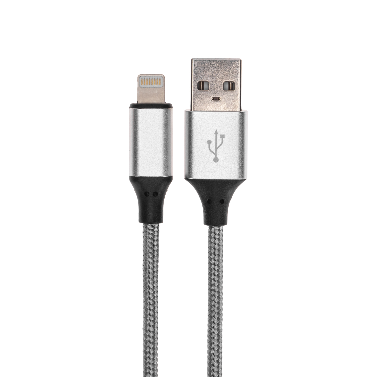 Кабель REXANT USB - Lightning 1 метр в тканевой оплетке - фото 1