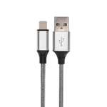 Кабель REXANT USB - Lightning 1 метр в тканевой оплетке