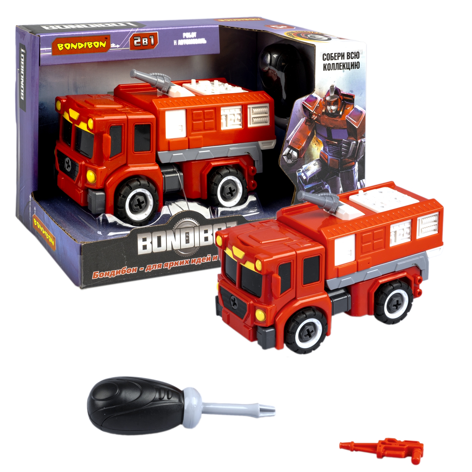Фигурка Bondibon трансформер Робот Машина 2в1 - фото 5