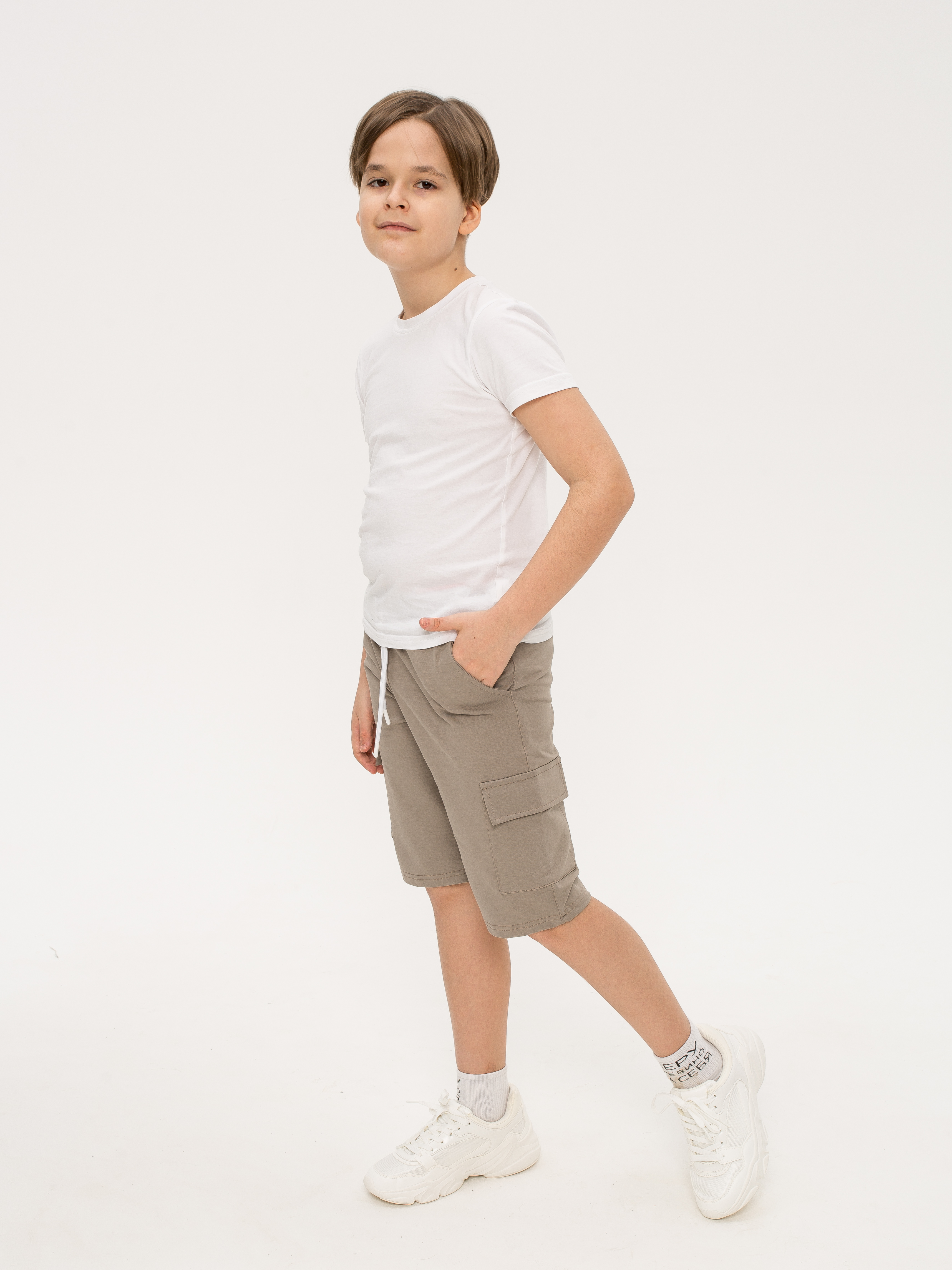 Бриджи Marishachildrenstyle БМ-137-бежевый - фото 4