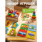 Настольная игра Alatoys 5 Монтессори игр
