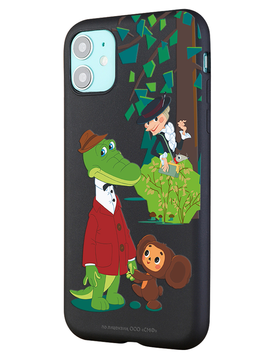 Силиконовый чехол Mcover для смартфона Apple iPhone 11 Союзмультфильм Привет Шапокляк - фото 1