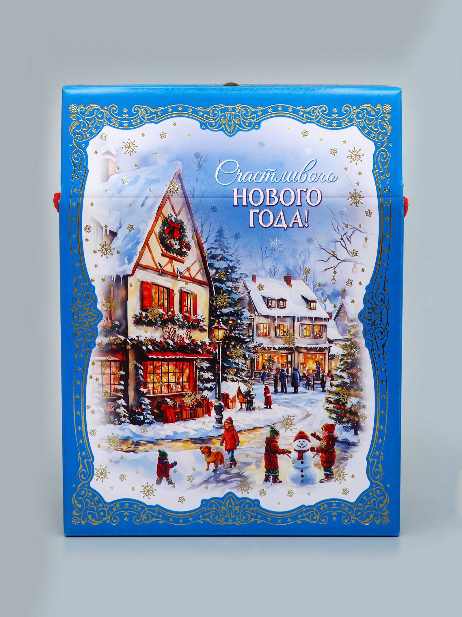 Коробка подарочная новогодняя Sima-Land "Новогодняя", 20 х 10 х 26,5 см - фото 3