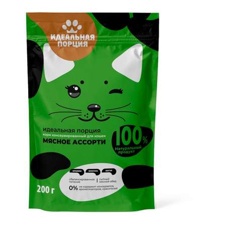 Корм для кошек . мясное ассорти в соусе 75г